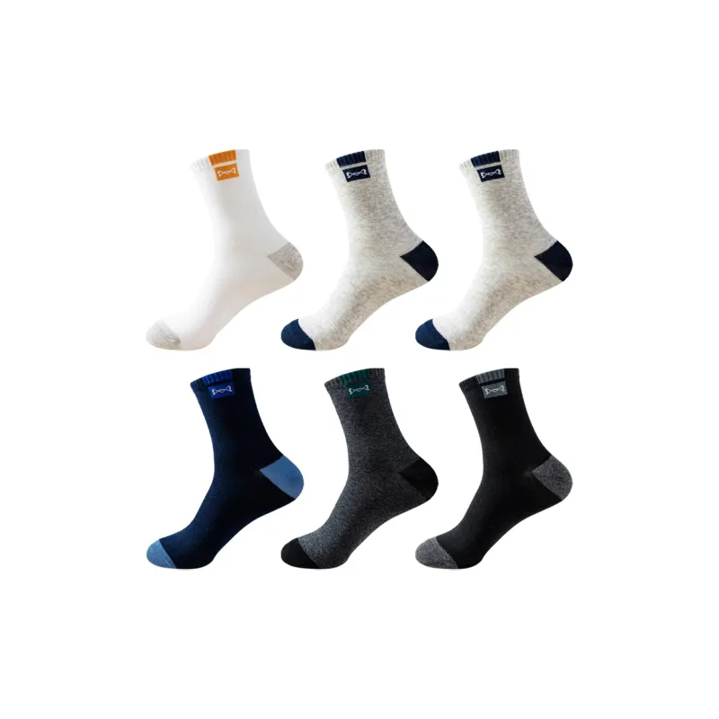 MIIOW Mid Calf Socks Unisex 6 Pack-1