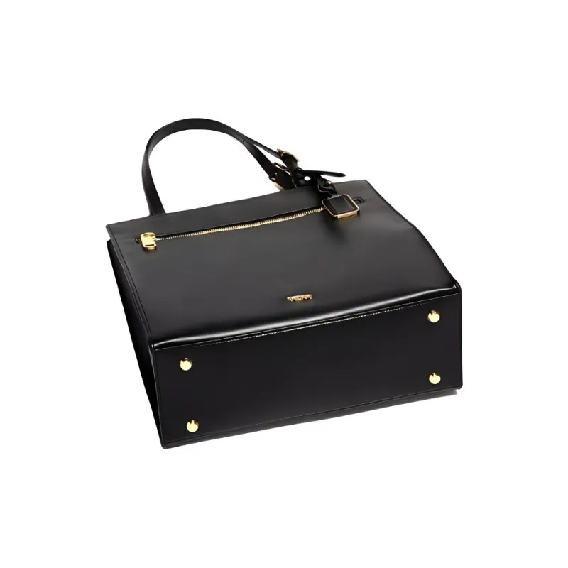 TUMI Voyageur Leather Handbag Tote Women's Black-2