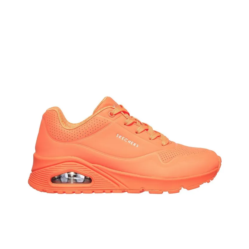 Skechers Uno Cushioned Slip Resistant Low Top Running Shoes Women's Orange-1