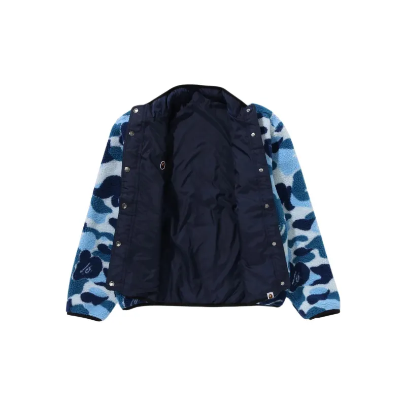 Bape Abc Camo Boa Ripstop Reversible Jacket Pink-4