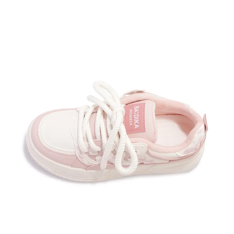 Miss Zhang Low Top Skateboard Shoes Women's Beige Pink-3