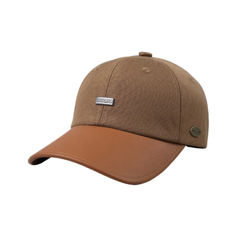 DENSSYNE Polyester+PU Leather Baseball Caps Men's-2