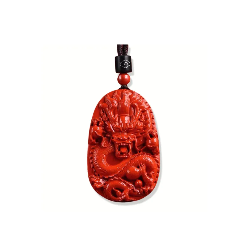Sima Is Ethereal Reconstructed Cinnabar Pendants Unisex-0
