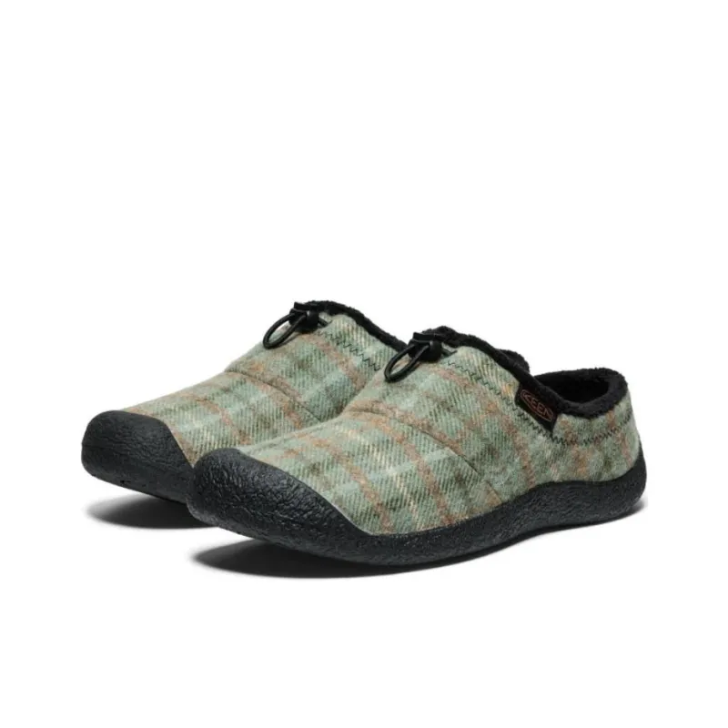KEEN Howser 3 Abrasion Resistant Slip Resistant Wrap toe Slippers Men's Green-3