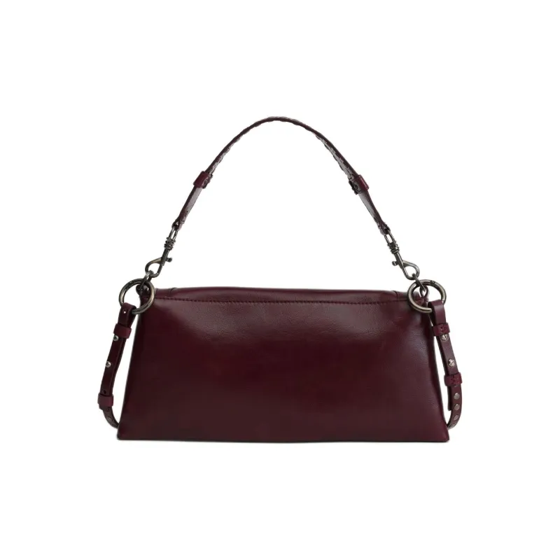 ZARA Cow Leather Shoulder Bag Crossbody Bag Handbag Mini Women's Bright Red-2