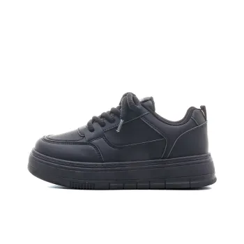 HUANQIU Non slip Lightweight Low Top Skateboard Shoes Women's Black