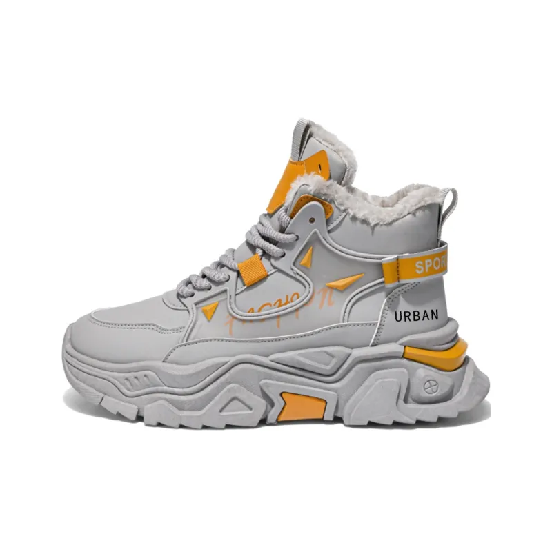 URBAN AUTHENTIC Abrasion Resistant Lightweight Waterproof Slip Resistant Mid Top Chunky Sneakers Men's-0