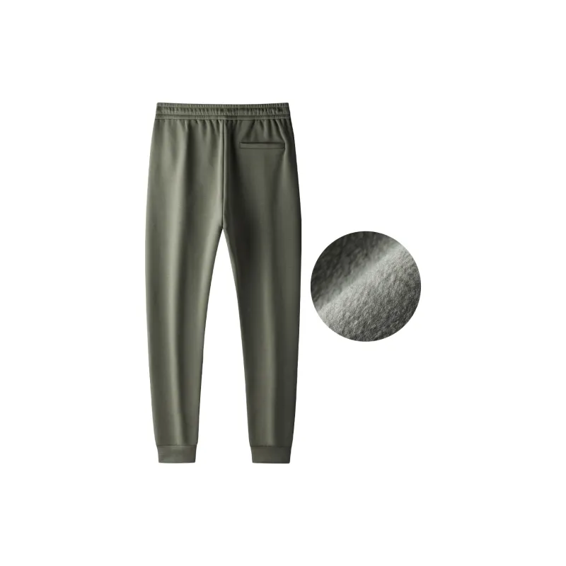 HARSIINCN Knitted Sports Pants Men's Green-1