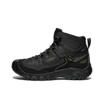KEEN Targhee Waterproof And Wear resistant Short Outdoor Boots Men's Black
