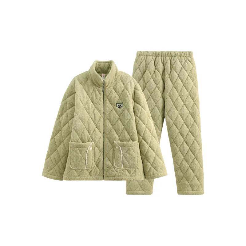 FENTENG Pajama Set Women's Pea Green-2