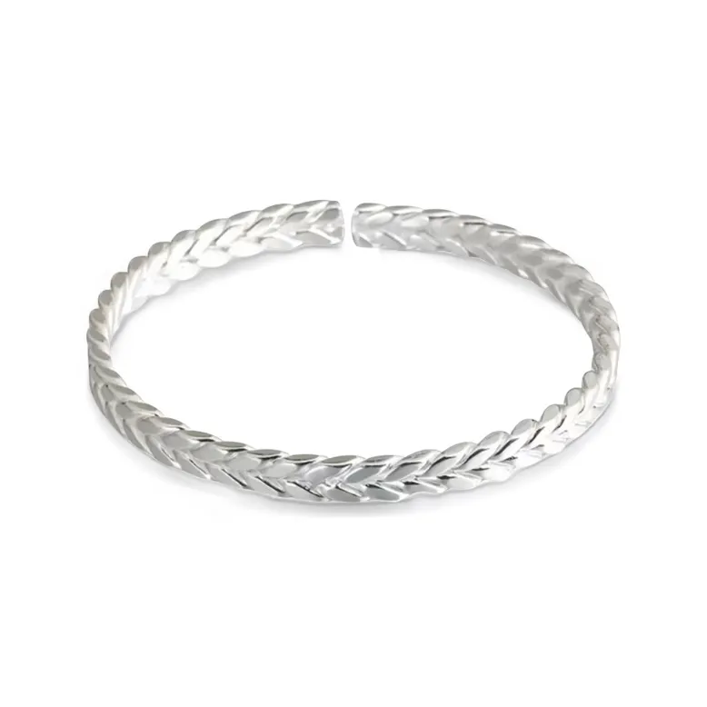 Gold Of China S999 Fine Silver Bangles Unisex-0