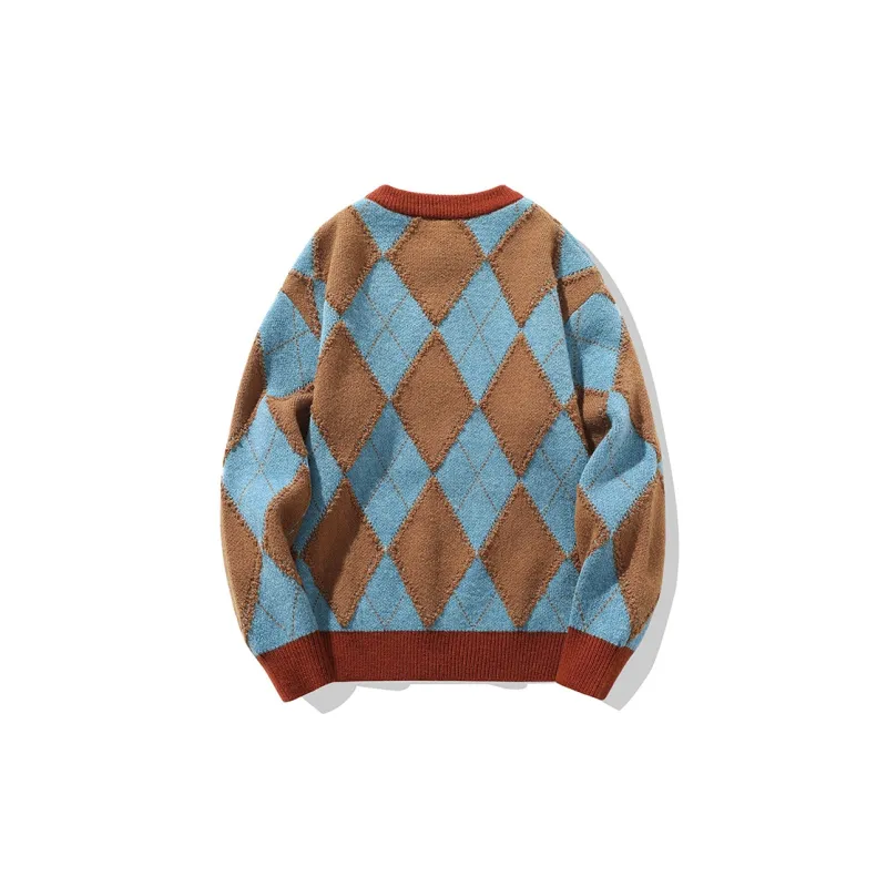 NOCAO Knitwear Unisex Black White Plaid-3