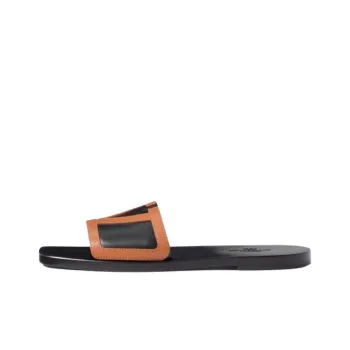 Valentino Slide Slippers Men's Black Brown