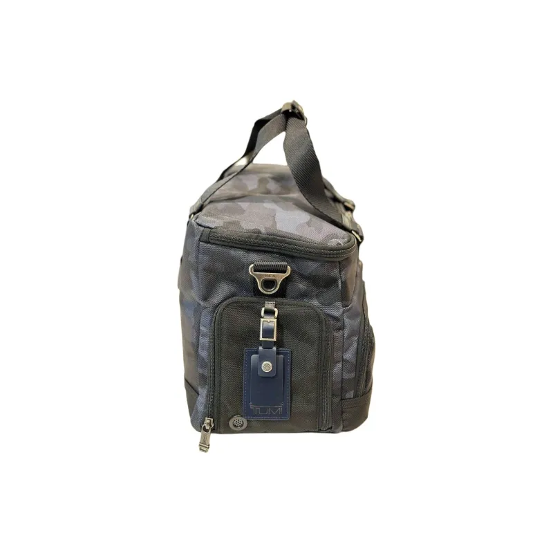 TUMI Elastic Nylon Travel Bag Storage Bag One Shoulder Handbag Men's Camouflage Blue-1