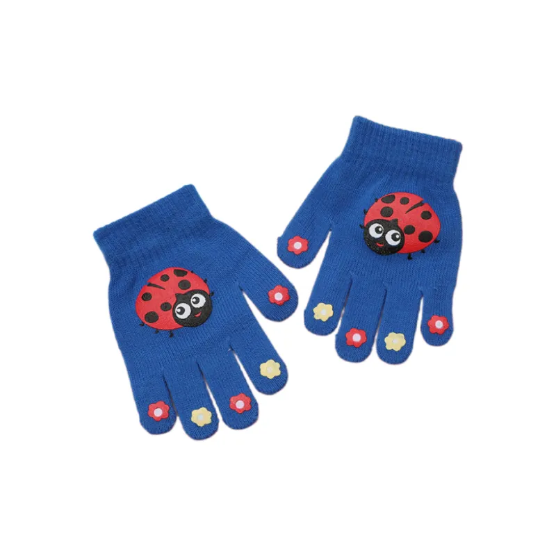 NOMK Acrylic Knit Gloves Kids' Multicolor-5