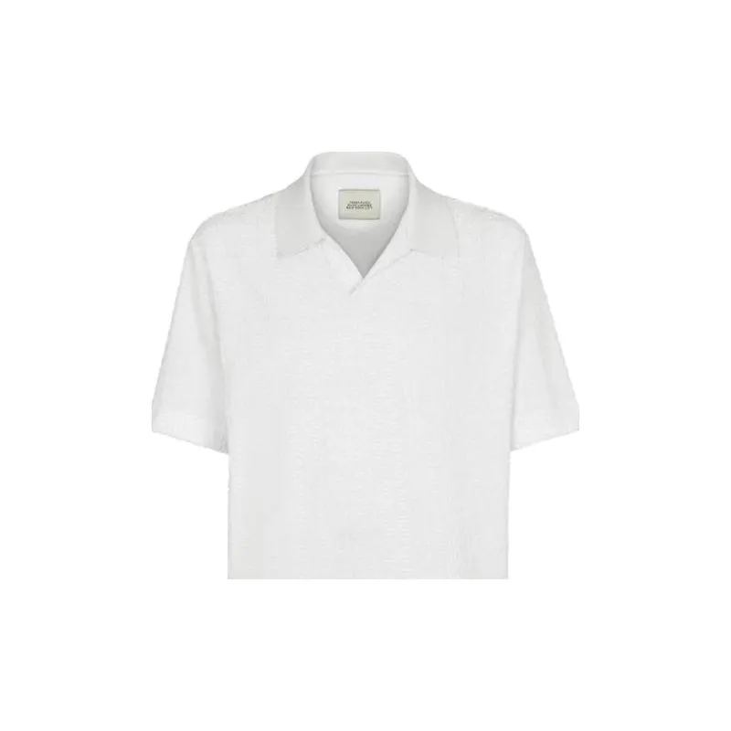 FENDI Polo Shirts Men White-5