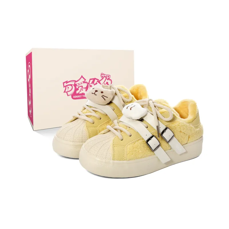 Lovely You Warm Wear-Resistant Lightweight Low-Top Skateboard Shoes Women's-10