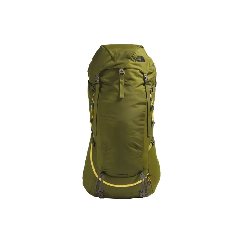 THE NORTH FACE Nylon Outdoor Mountaineering Bag, Backpack Regular Unisex Forest Olive Green & New Taupe-0