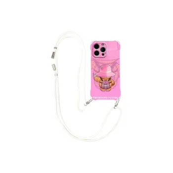 Sen Dog Silicone Material Square Lanyard Crossbody Cute Phone Cases Compatible With IPhone 16 Pro Max/Pro/Plus/15/14/13