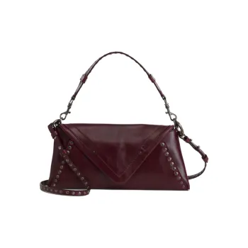 ZARA Cow Leather Shoulder Bag Crossbody Bag Handbag Mini Women's Bright Red