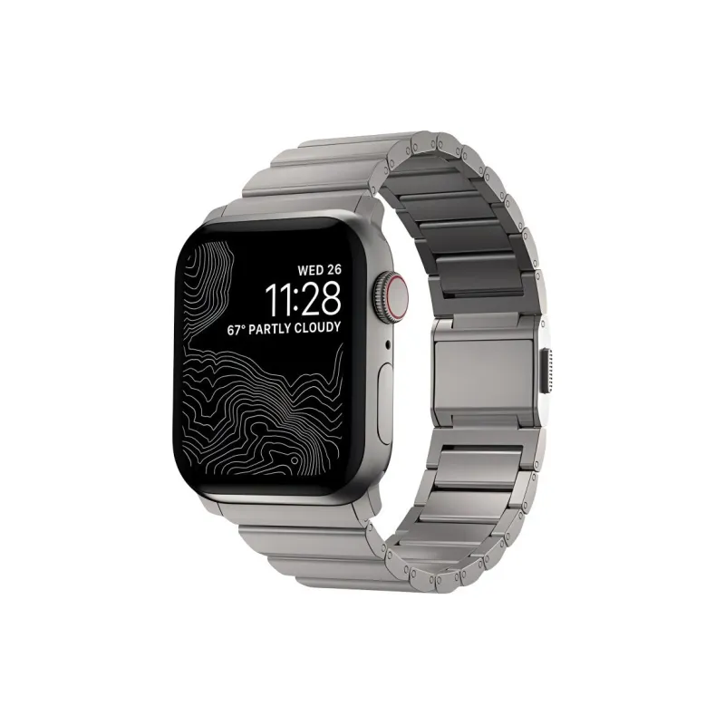 Mr. Strap Watch Band Apple Compatibility 49mm Stainless Steel Material-0