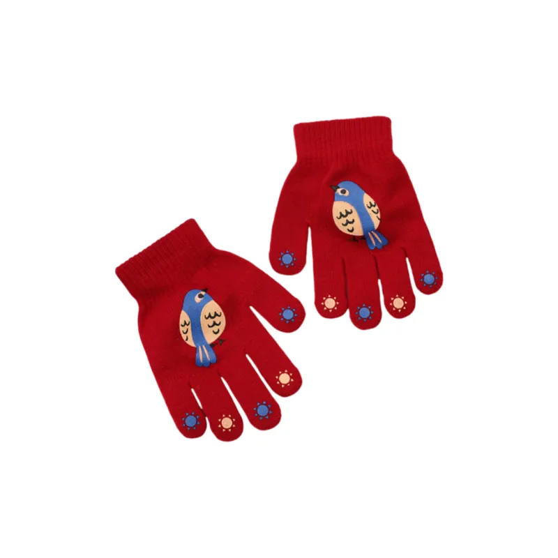 NOMK Acrylic Knit Gloves Kids' Multicolor-7