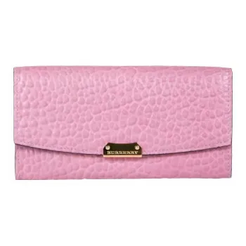 Burberry Cow Leather Wallet Women's Pink