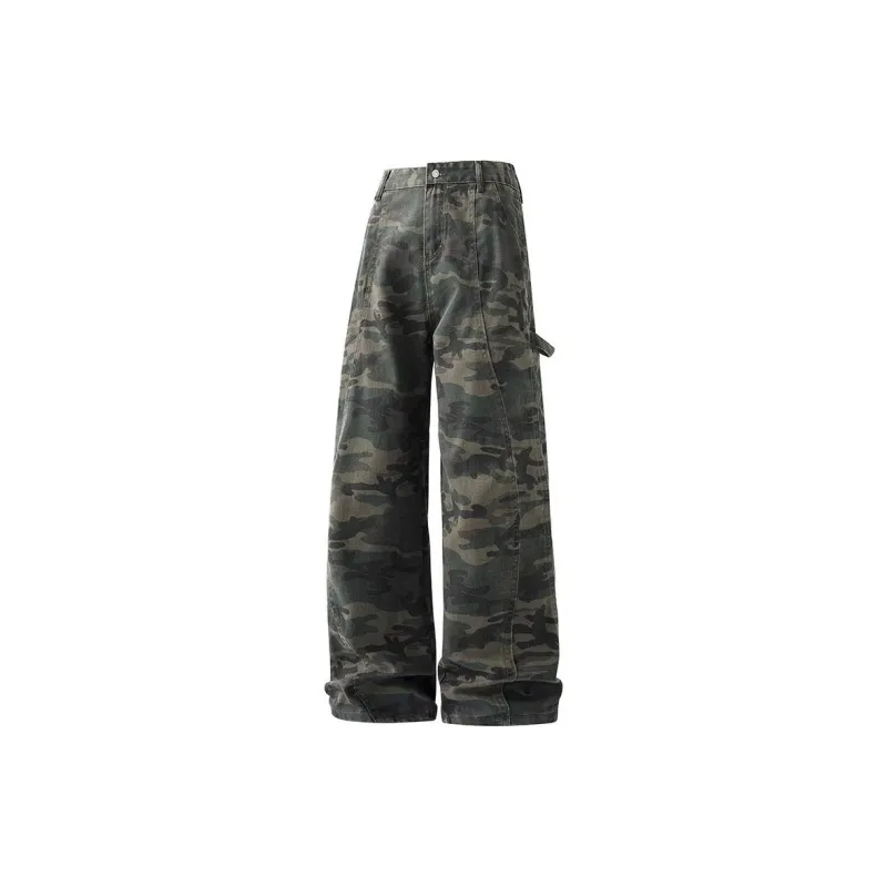 KVIV Jeans Men's Army Green Camouflage-4