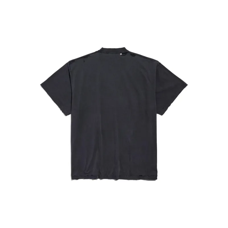 Balenciaga 3b Liquefied Oversized T Shirt-1