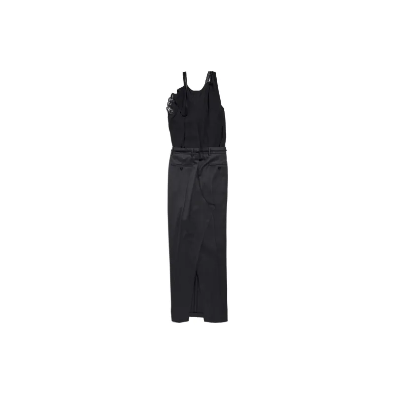 Balenciaga Patched Slip Dress-1