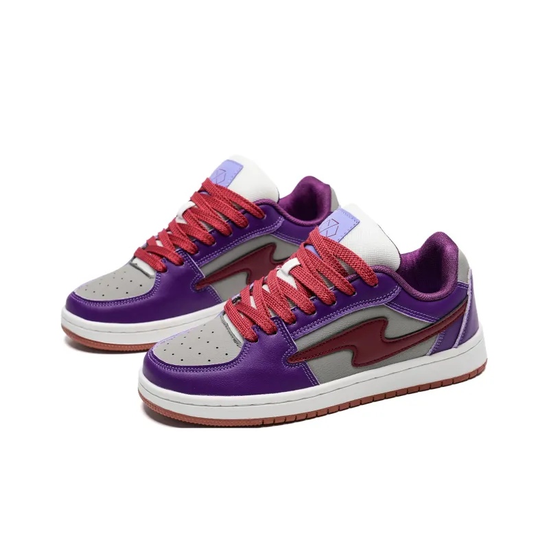 Circle Small Height Increasing Wear Resistant Slip Resistant Low Top Skateboard Shoes Unisex Pink Box Included-28