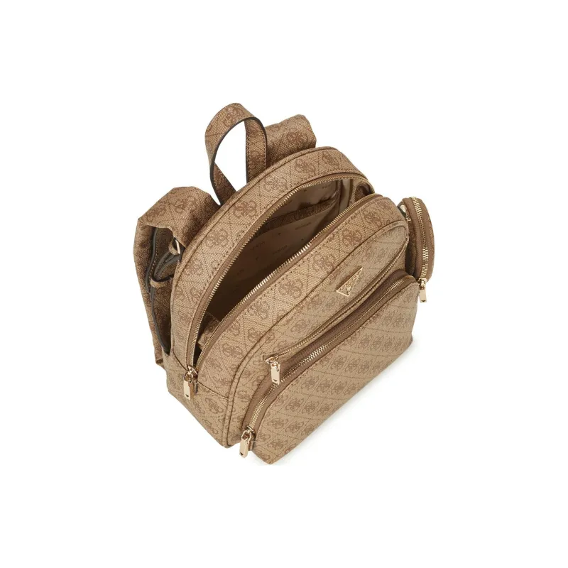 GUESS Synthetic Material Backpack Small Size Women's Brown-3