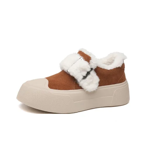 Devanro Warm Height Increasing Wear Resistant Slip Resistant Low Top Casual Shoes Women's