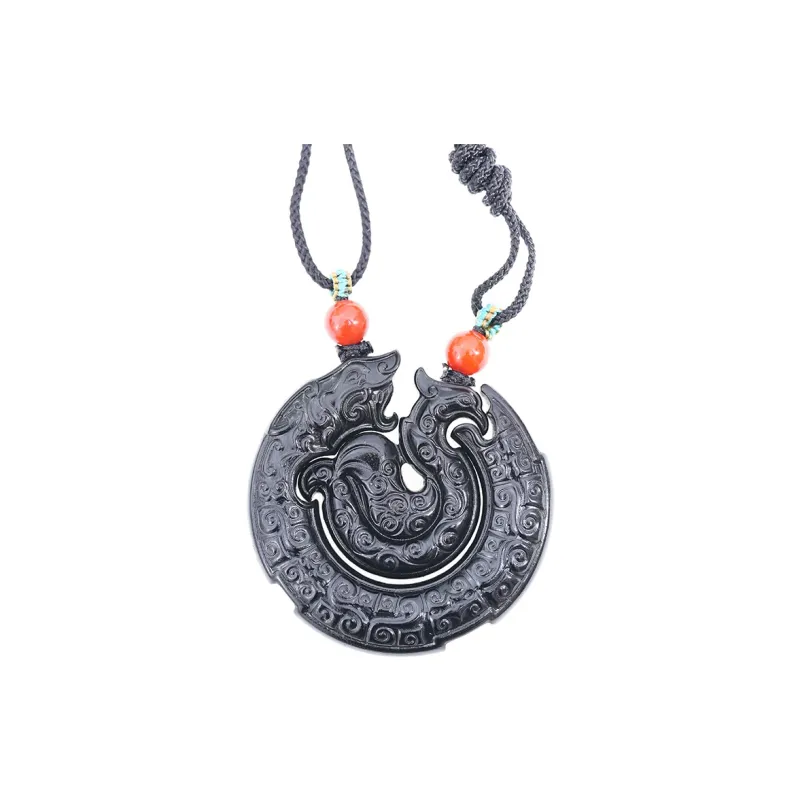 FANHAOGANG JADE Inkstone Necklaces Unisex-5