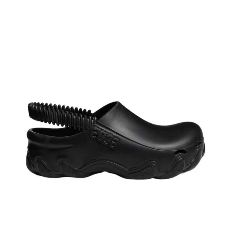 GCDS Embossed-logo Slingback Clogs-1