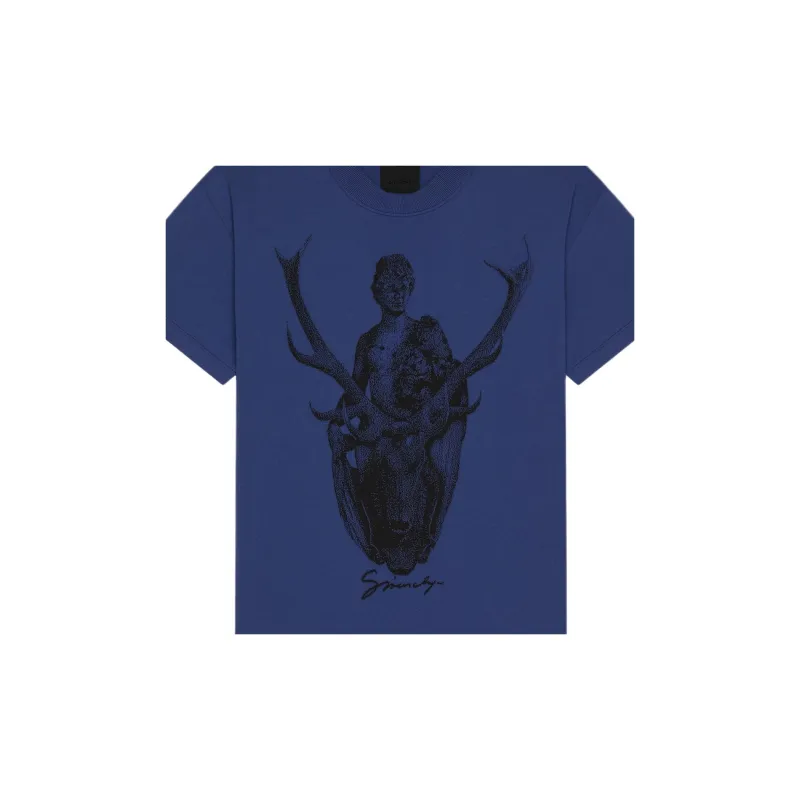 GIVENCHY FW24 T Shirt Men's Sapphire Blue-3