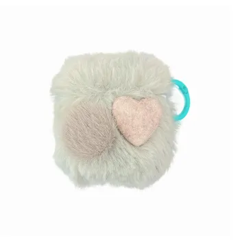 BZZOKI Compatible With AirPods 2nd Gen/New 3rd Gen/4th Gen/Pro Silicone Plush Heart Headphone Cases