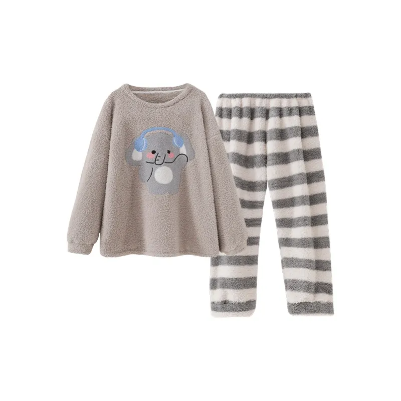 O'MESIK Pajama Set Women's Apricot-3