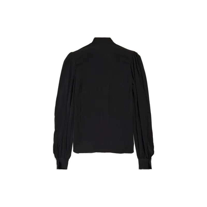 Balenciaga Bow Detailed Long Sleeve Shirt-1