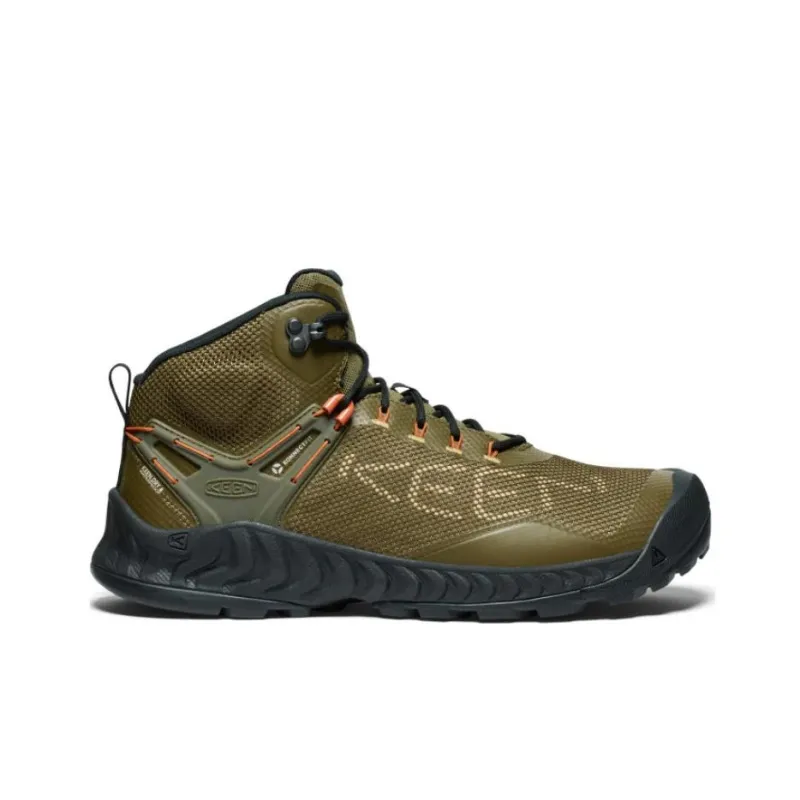 KEEN NXIS EVO Anti Slip Wear Resistant Mid Top Hiking Shoes Men's Green-1