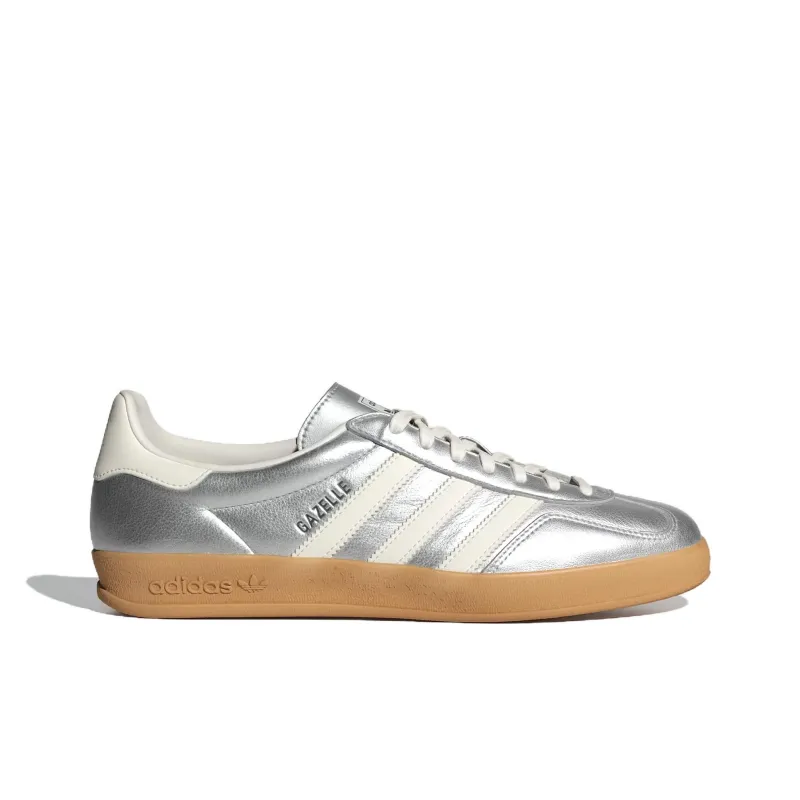 Adidas Gazelle Indoor Silver Metallic Core White-1