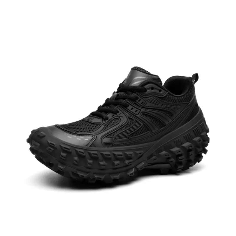 ORD Anti-Slip Wear-Resistant Breathable Lightweight Height Increasing Low-Top Chunky Sneakers Unisex Brown-7