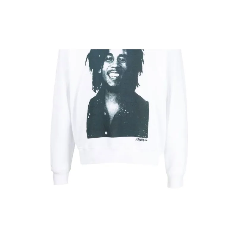 DSQUARED2 Bob Marley Print Sweatshirt-5