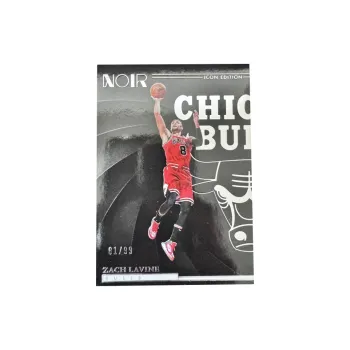 PANINI 2023 24 Noir Bulls Zach LaVine Dunk King 81/99 Icon Edition Away Base Sports Cards 1 Pc