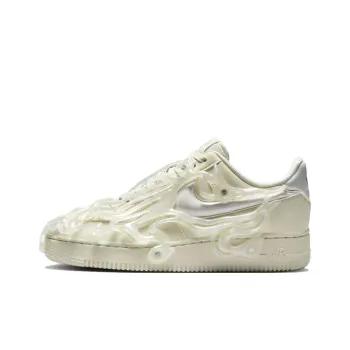 Nike Air Force 1 Anti Slip Wear Resistant Low Top Skateboard Shoes Unisex Ecru