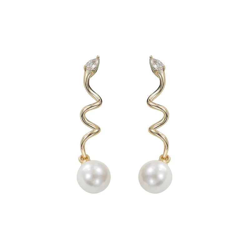Strange S925 Silver Earrings Women's-3