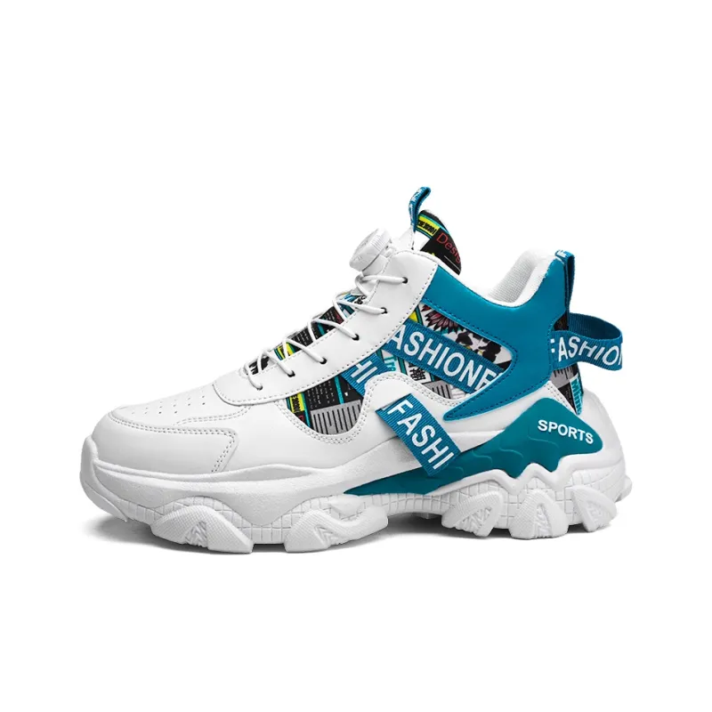 YIVELOVE Wear-Resistant Height Increasing Warm High-Top Chunky Sneakers Men's-12