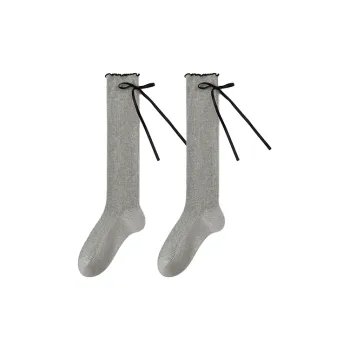 Cheemy Free Knee High Socks Women's 2 Pack Light Gray