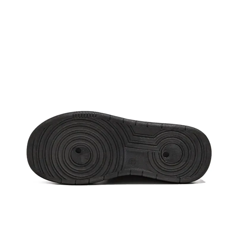 HUANQIU Warm Anti Slip And Wear Resistant Low Top Skateboard Shoes Women's Black-4