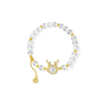 Strange Cat's Eye Stone Bracelets Unisex